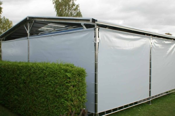 PVC Plane grau Camping