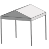 Pavillon Plane Langdach