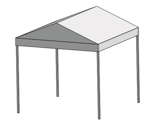 Pavillon Plane Langdach