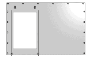 Mit Fenstertür