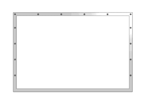 Fenster mit 7cm Saum