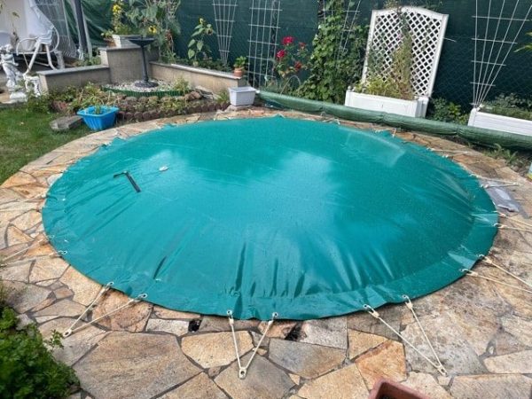 Aufblasbare Poolabdeckung rund