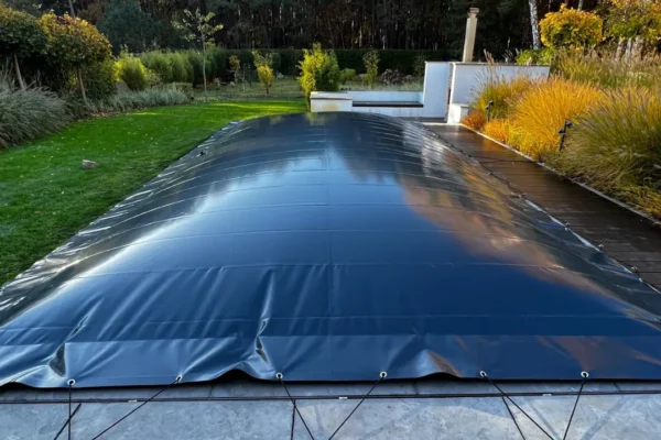 Aufblasbare Poolabdeckung-Anthrazit Glänzend