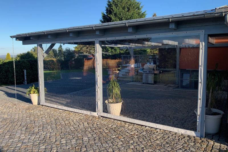 Carportplane mit Fenster - PROFI Qualität