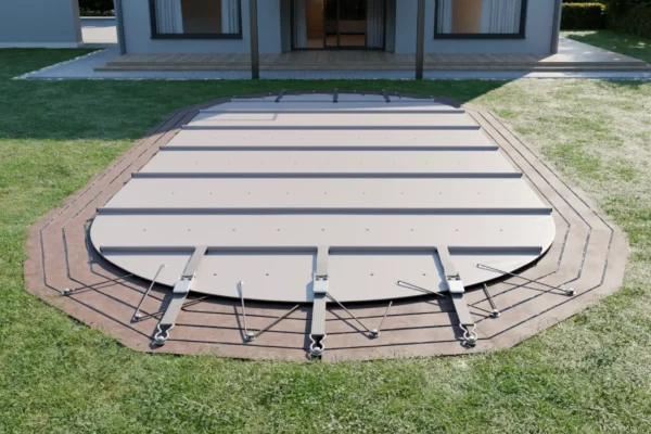 Ovale Stangenabdeckung nach Maß