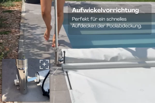 Pool Stangenabdeckung-Aufwickelvorrichtung
