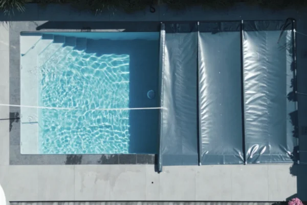 Poolplane,Poolabdeckung mit Stangen