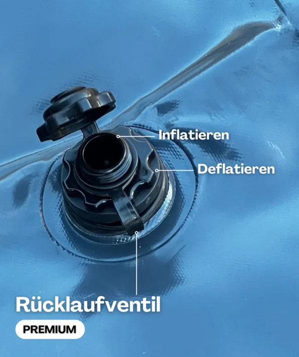 Rückschlagventil für aufblasbare Poolabdeckung für Winter