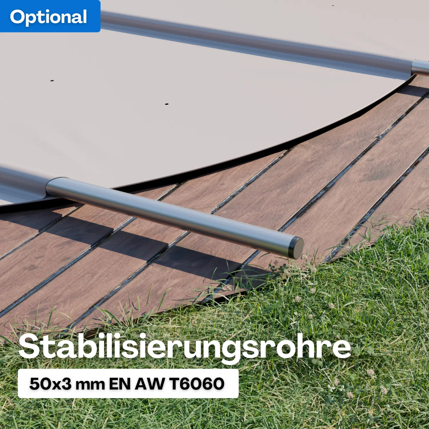 Runde Stangenabdeckung Stabilisierungsrohre