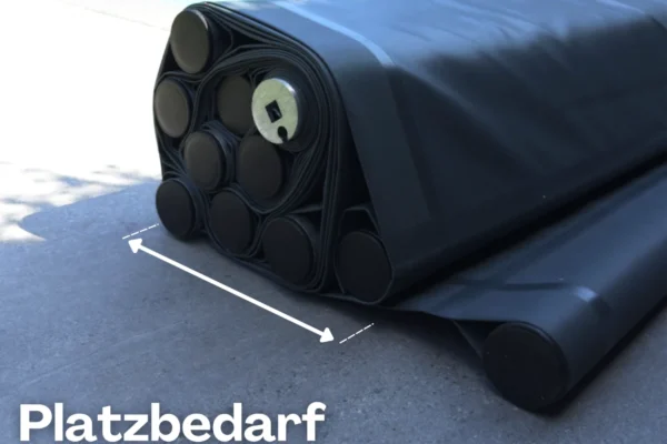 Stangenabdeckung Platzbedarf 20-40 cm