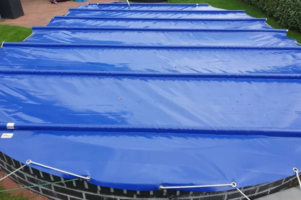 Stangenabdeckung Pool-oval-blau-2