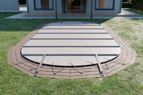 Stangenabdeckung Rollschutzabdeckung oval