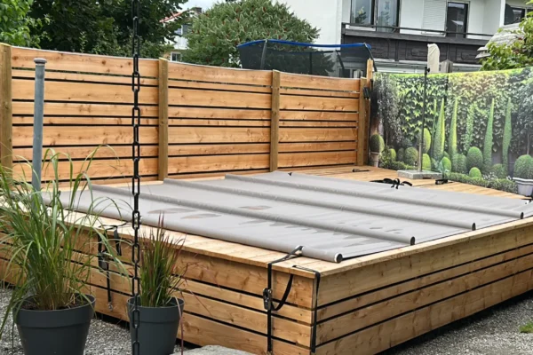 Stangenabdeckung rechteckig Poolabdeckung Kundenbild 2