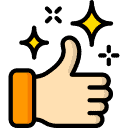 thumbs-up Sauberheit