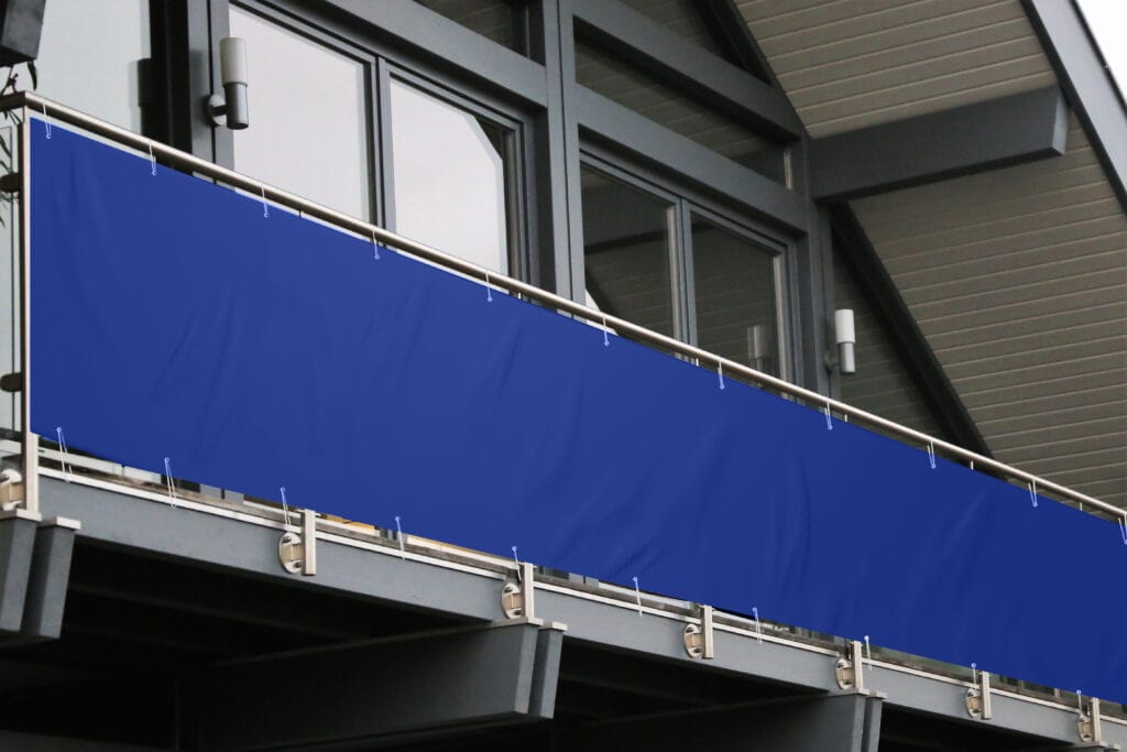 Balkonplane Blau