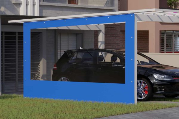 Carportplane mit Fenster in Seitenwand(1)