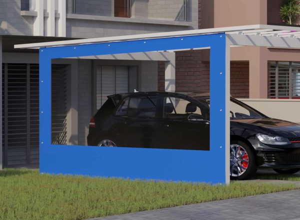 Carportplane mit Fenster in Seitenwand(1)