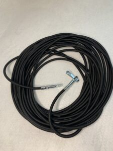 Gummiexpander schwarz mit Verschluss