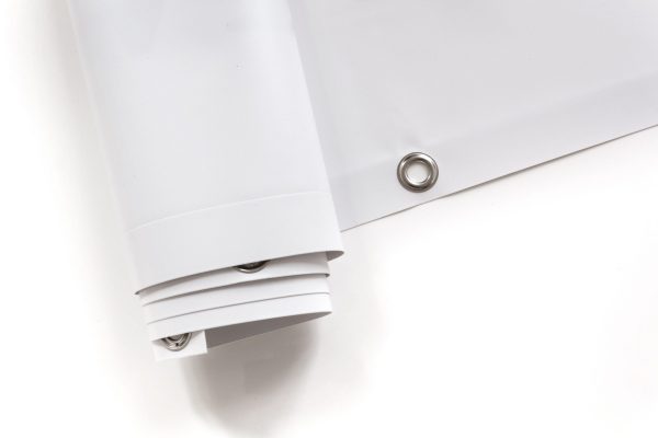 weiße PVC Plane