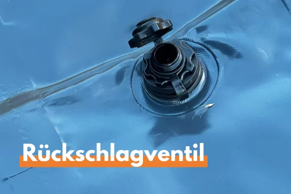 Rückschlagventil-aufblasbare Poolabdeckung