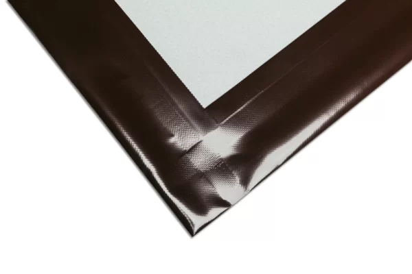 Transparente_Plane_nach_Maß_Saum_SchokobraunRAL8017