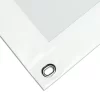 Transparente_Plane_nach_Maß_Saum_WeißRAL9016_Ovalöse_nickel