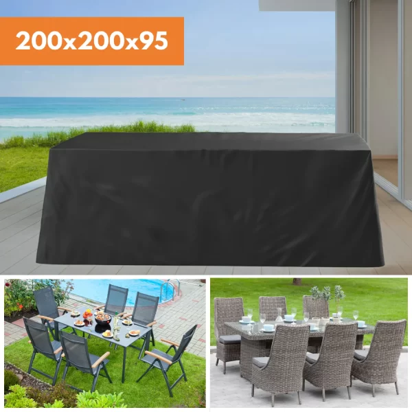 Abdeckhaube-schutzhülle-abdeckplane-fuer gartentisch-set-200x200x95