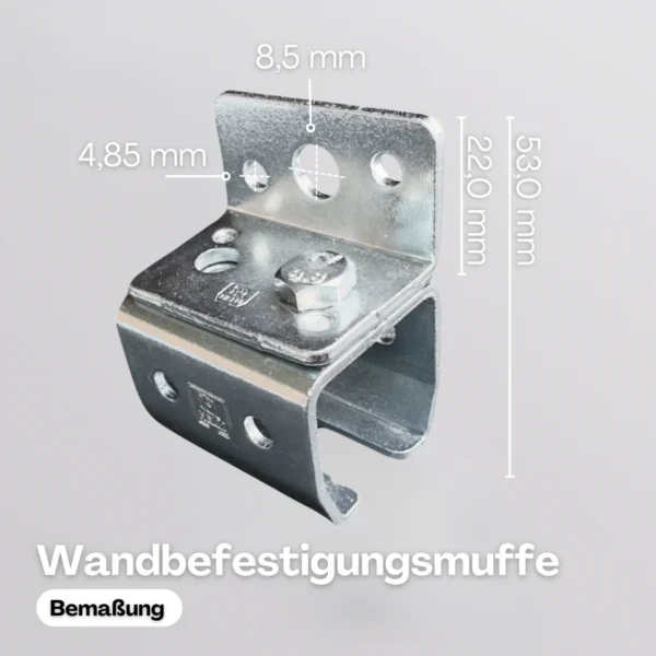 Wandbefestigungsmuffe-Maße