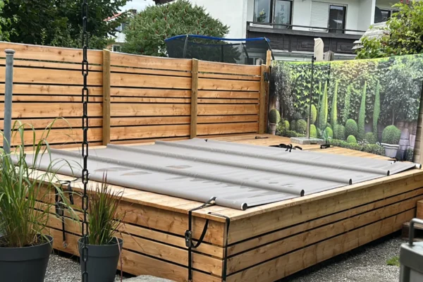 Pool Stangenabdeckung für 5x3 m Pool