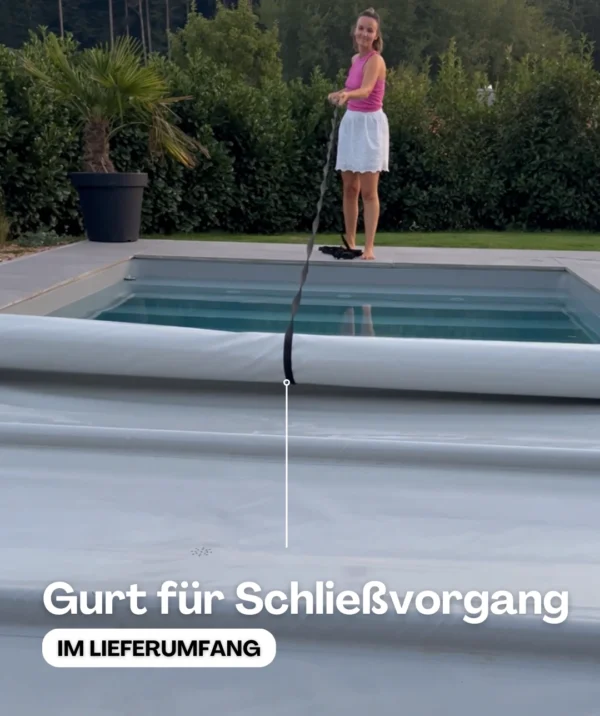 Gurt für Schließvorgang im Lieferumfang