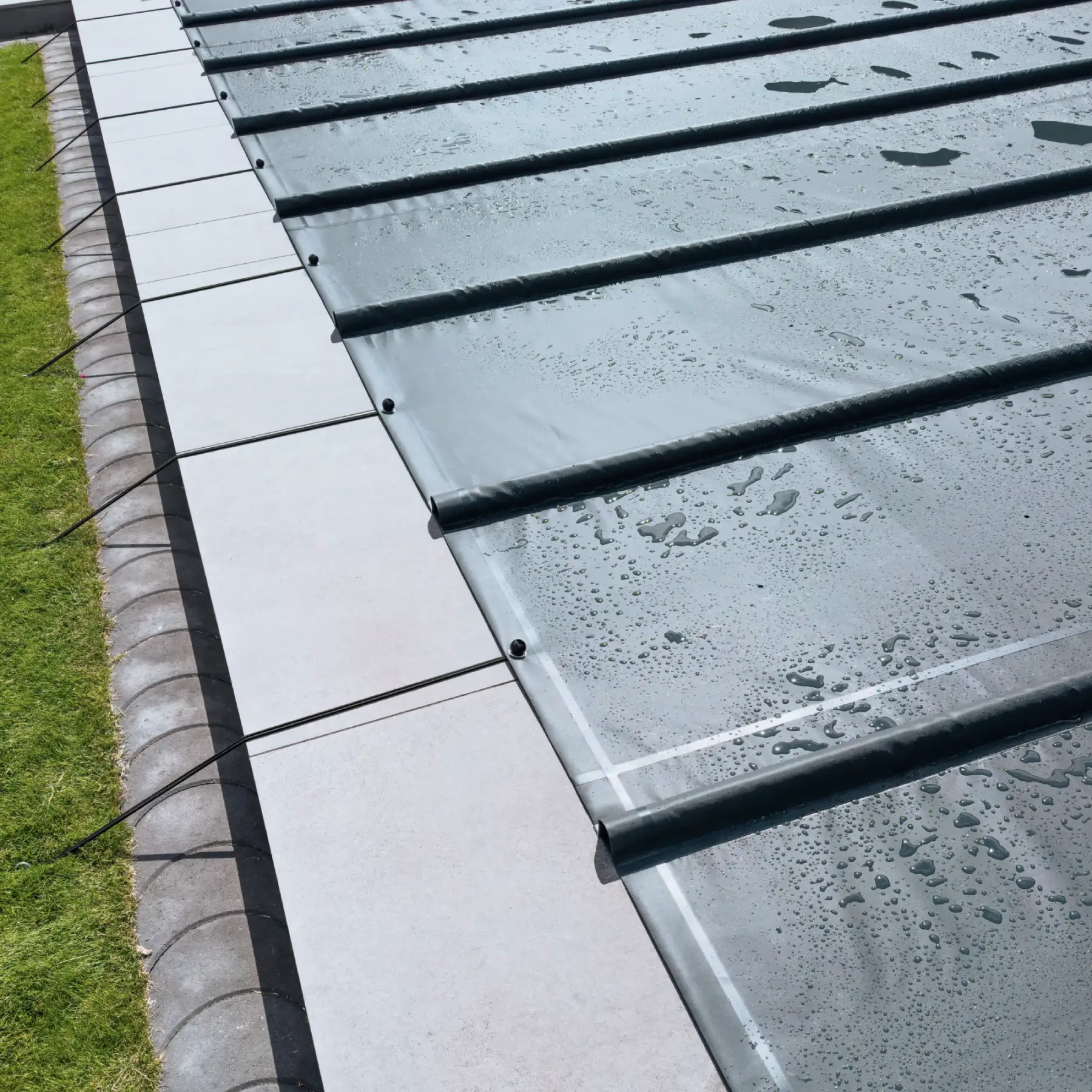 Pool Stangenabdeckung Windbefestigung