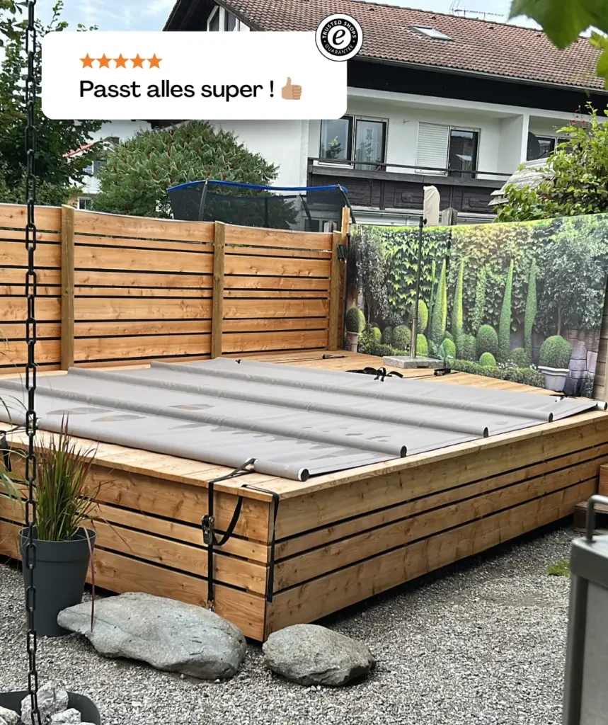 Stangenabdeckung-Matt Rauchgrau Befestigung Vertikal