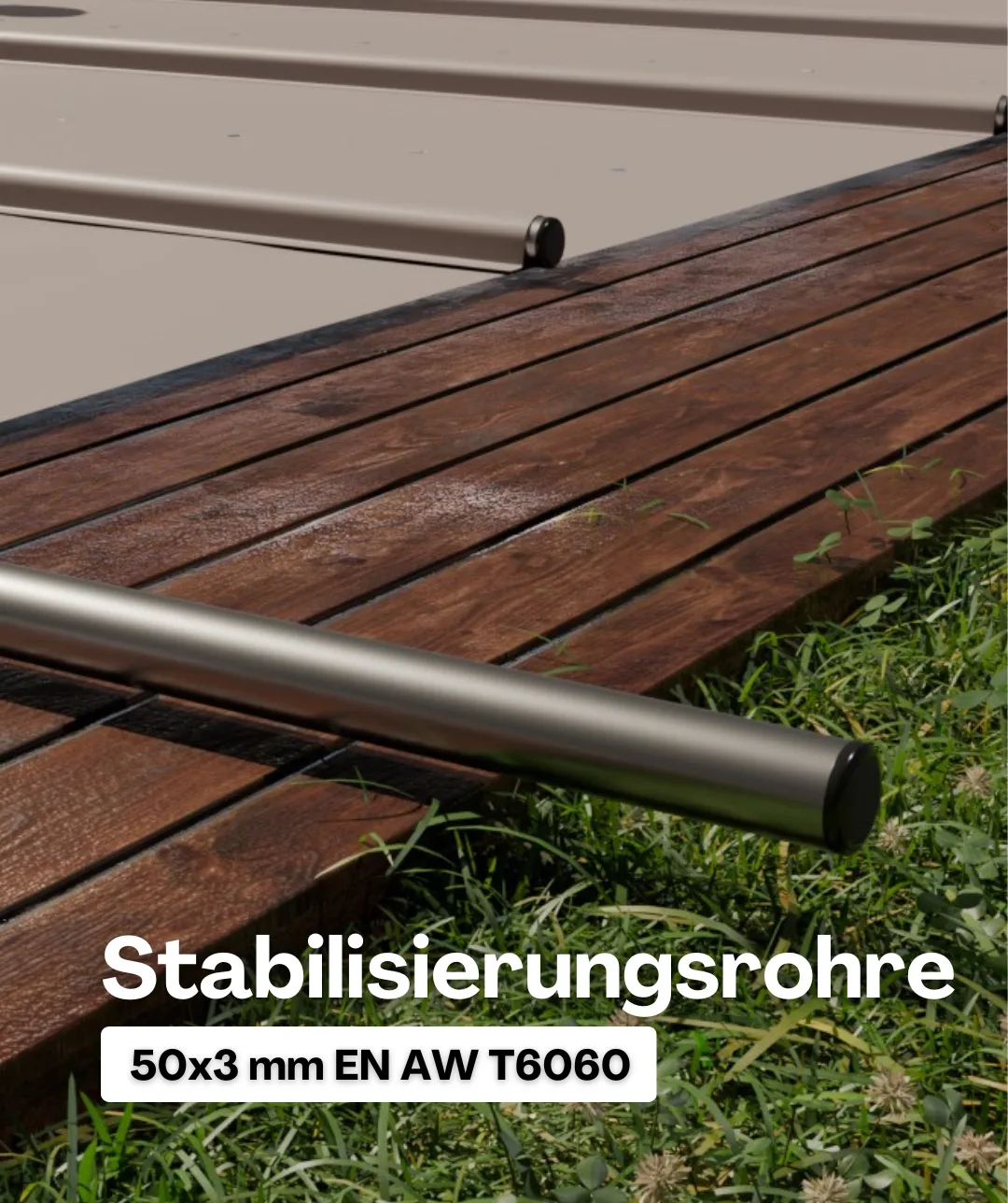 IntemaGUARD Stangenabdeckung Alu-Rohre 50x3 mm